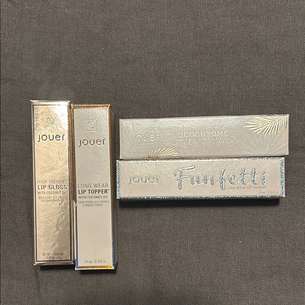 Jouer Lip Gloss and Topper Set - Gold and Silver